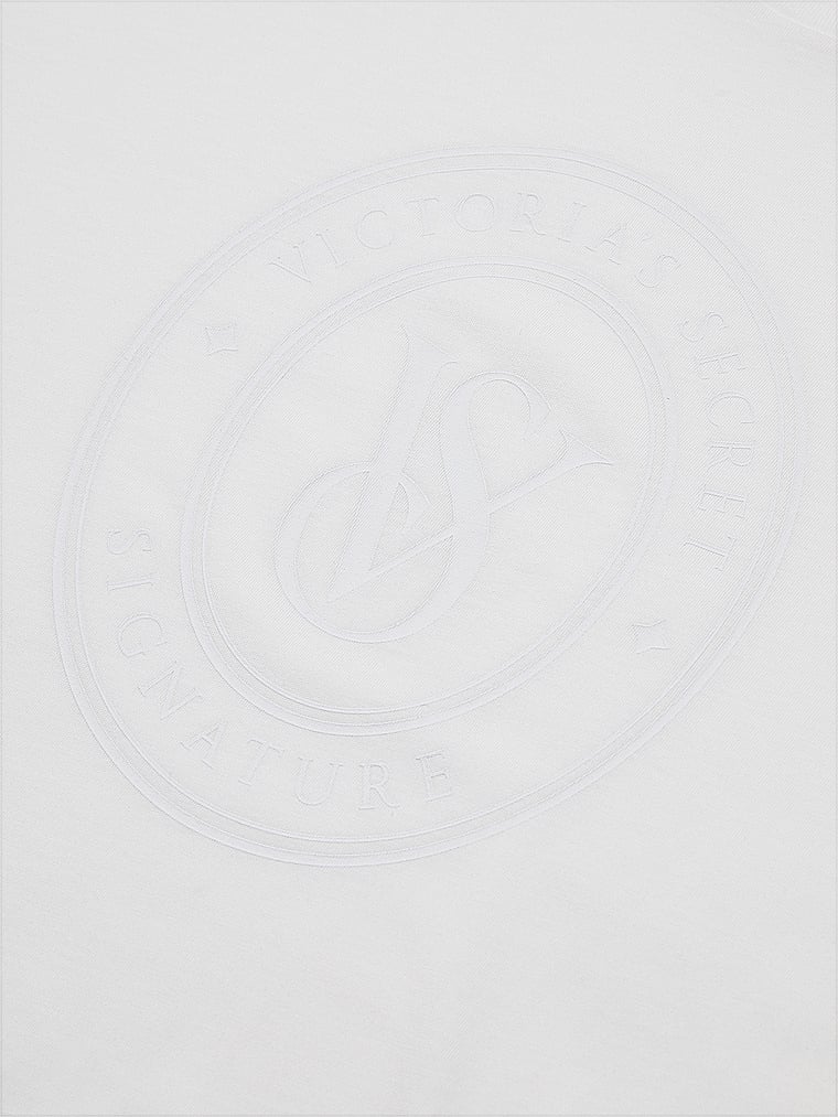 Victoria's Secret, Victoria's Secret 100% Cotton Oversize Sleep Tee, detail, 4 of 4