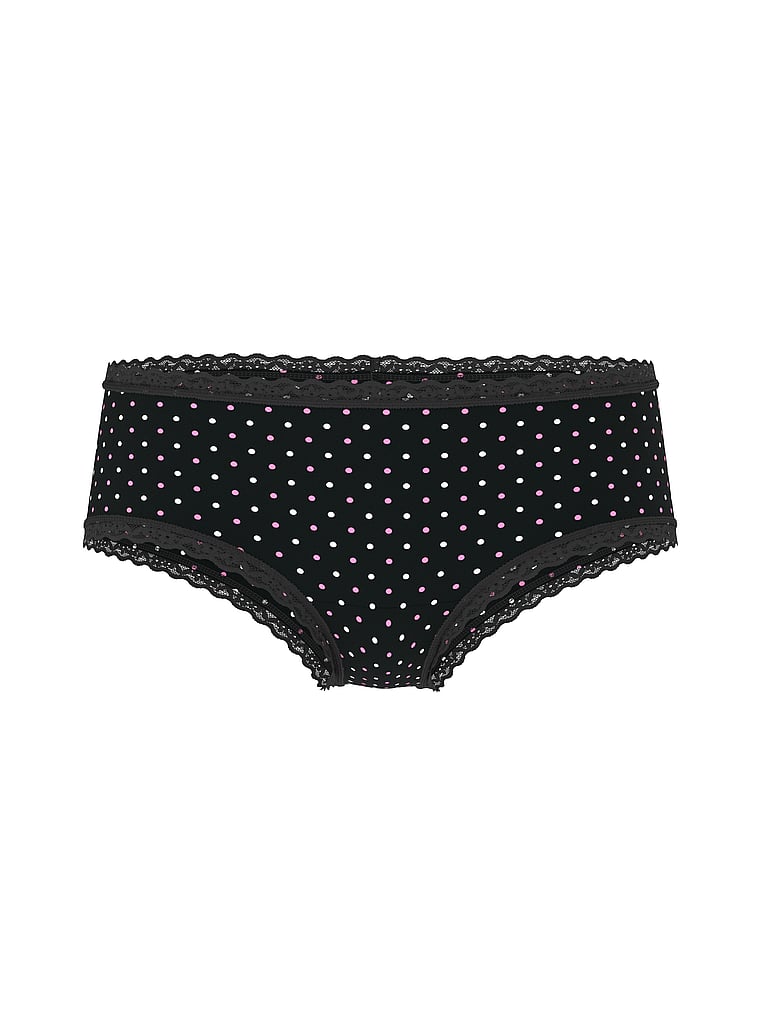 Cotton Lace-Waist Cheeky Panty