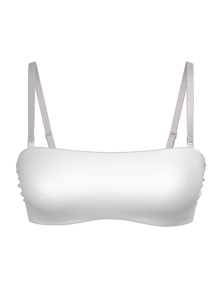 Victoria's Secret, Victoria's Secret Swim Archives Sexy Strapless Bandeau Bikini Top, Coconut White, offModelFront, 3 of 3