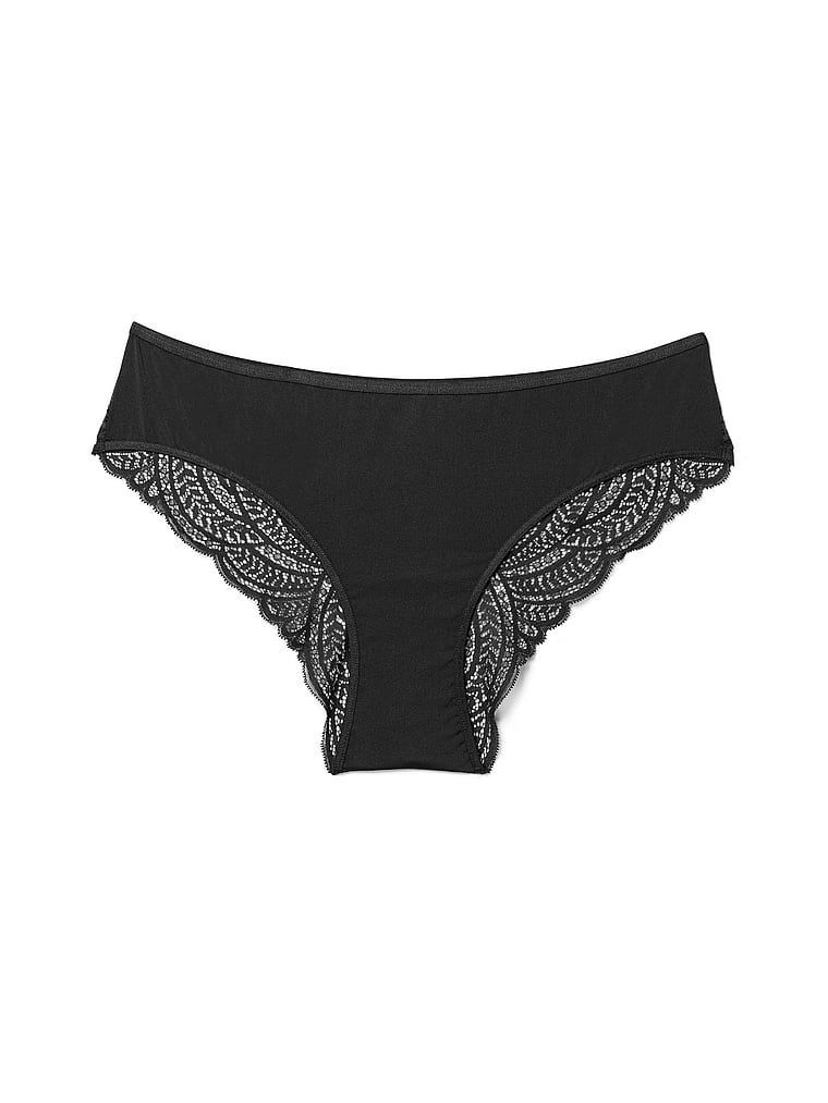 Victoria's Secret, Adore Me Beatrice Cheeky Panty, Jet Black, detail, 6 of 6