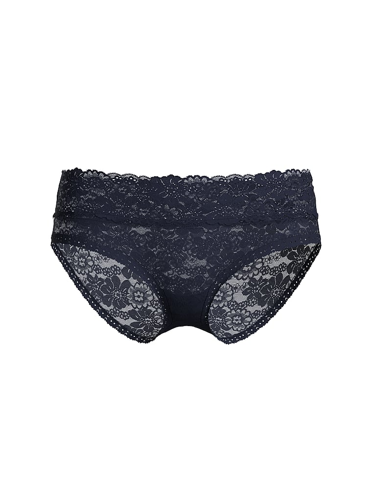 PINK PINK Wink™ Hiphugger Panty, Noir Navy, offModelFront, 3 of 3