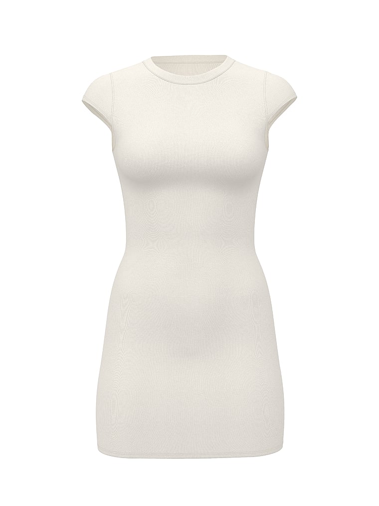 All-Day Soft Ribbed Bodycon Dress