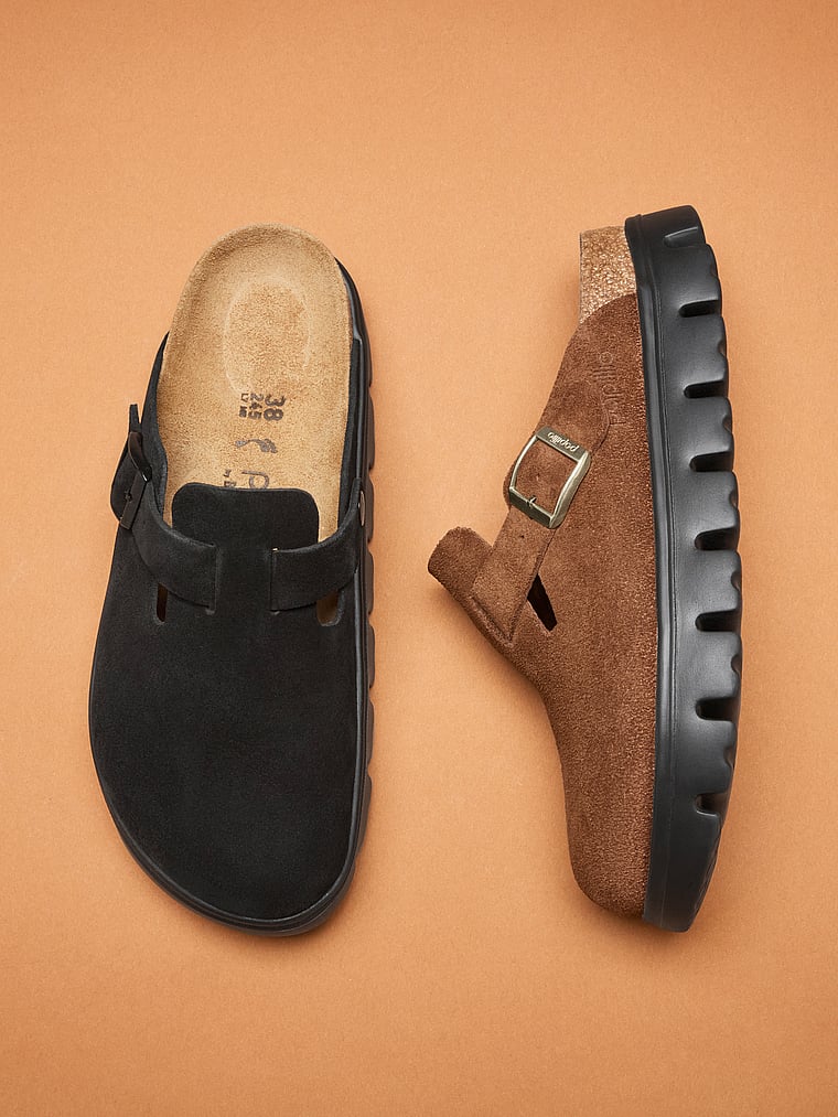 Birkenstock Boston Chunky Clogs, Dark Tea, detail, 4 of 4