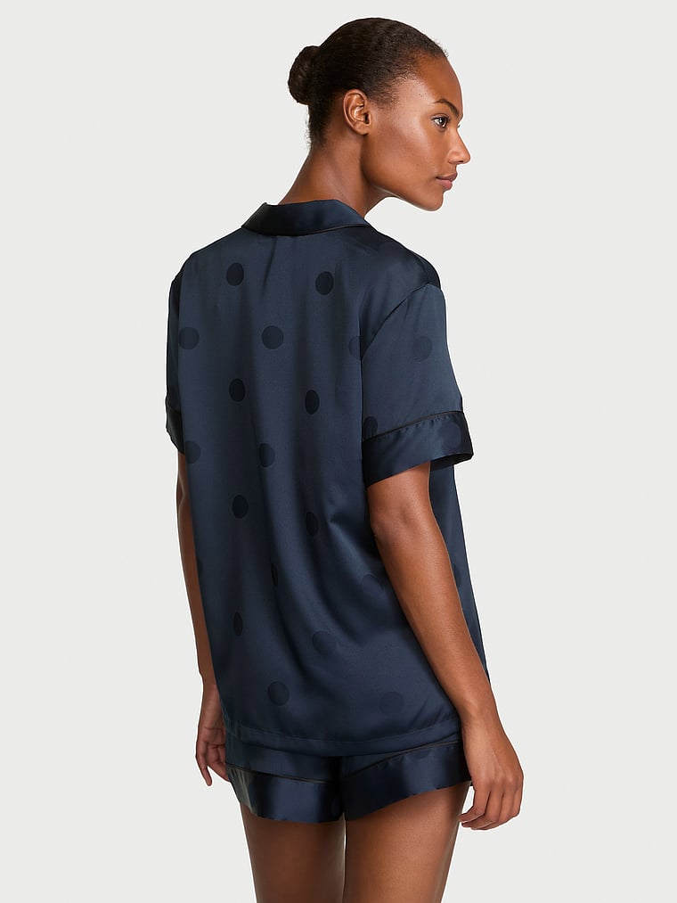 Glazed Satin Short Pajama Set