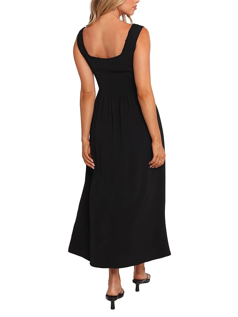 Victoria's Secret, Petal & Pup Melrose Midi Dress, Black, onModelBack, 2 of 4