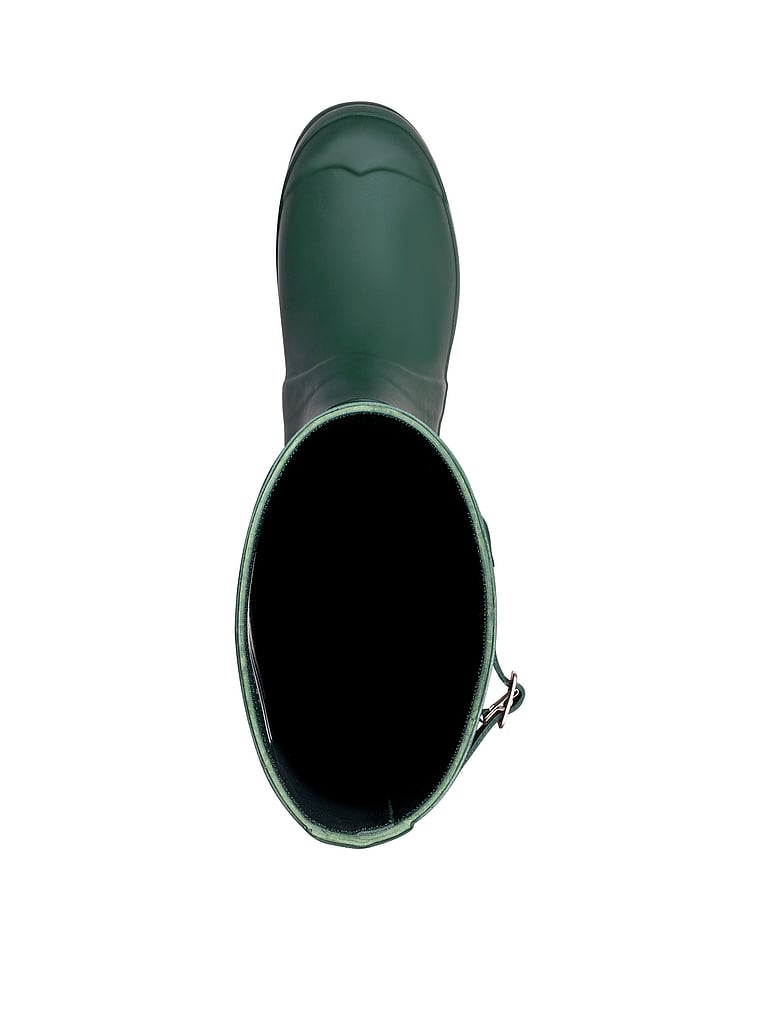 Hunter Original Tall Rain Boots, Hunter Green, onModelSide, 3 of 4