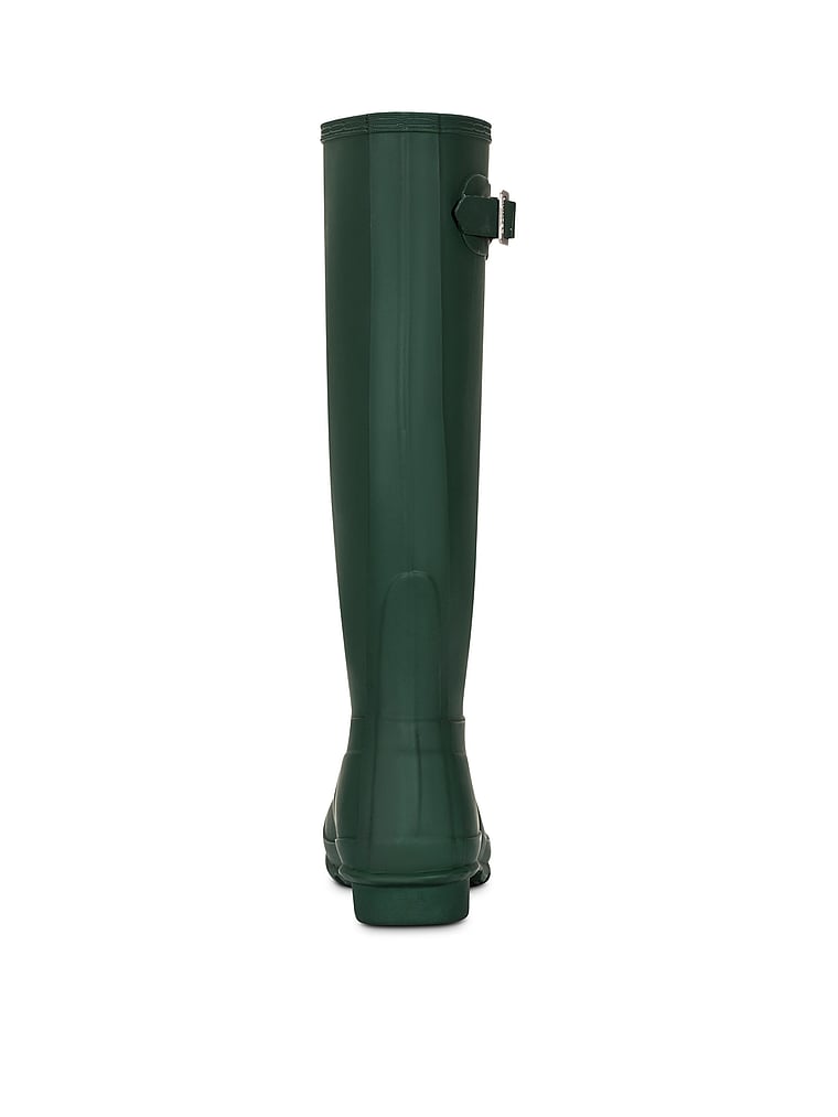 Hunter Original Tall Rain Boots, Hunter Green, offModelFront, 4 of 4