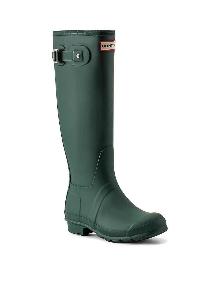 Hunter Original Tall Rain Boots, Hunter Green, onModelFront, 1 of 4