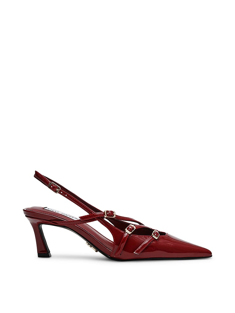 Steve Madden Liana Strappy Kitten Heels, Red, onModelFront, 1 of 4