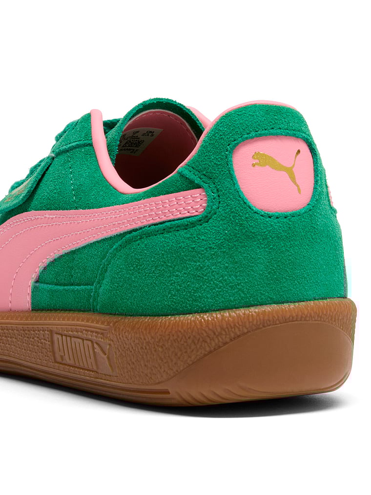 Puma Palermo Leather Sneakers, Archive Green-Pinkscape, offModelFront, 4 of 5
