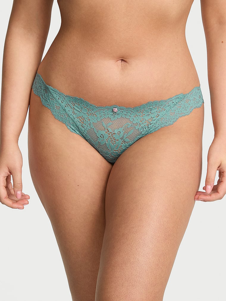 Lace-Trim Bikini Panty