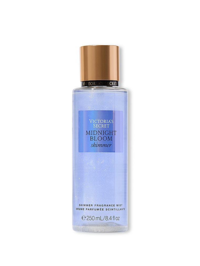 Victoria's Secret, Body Fragrance Shimmer Fragrance Mist, Midnight Bloom Shimmer, onModelFront, 1 of 2