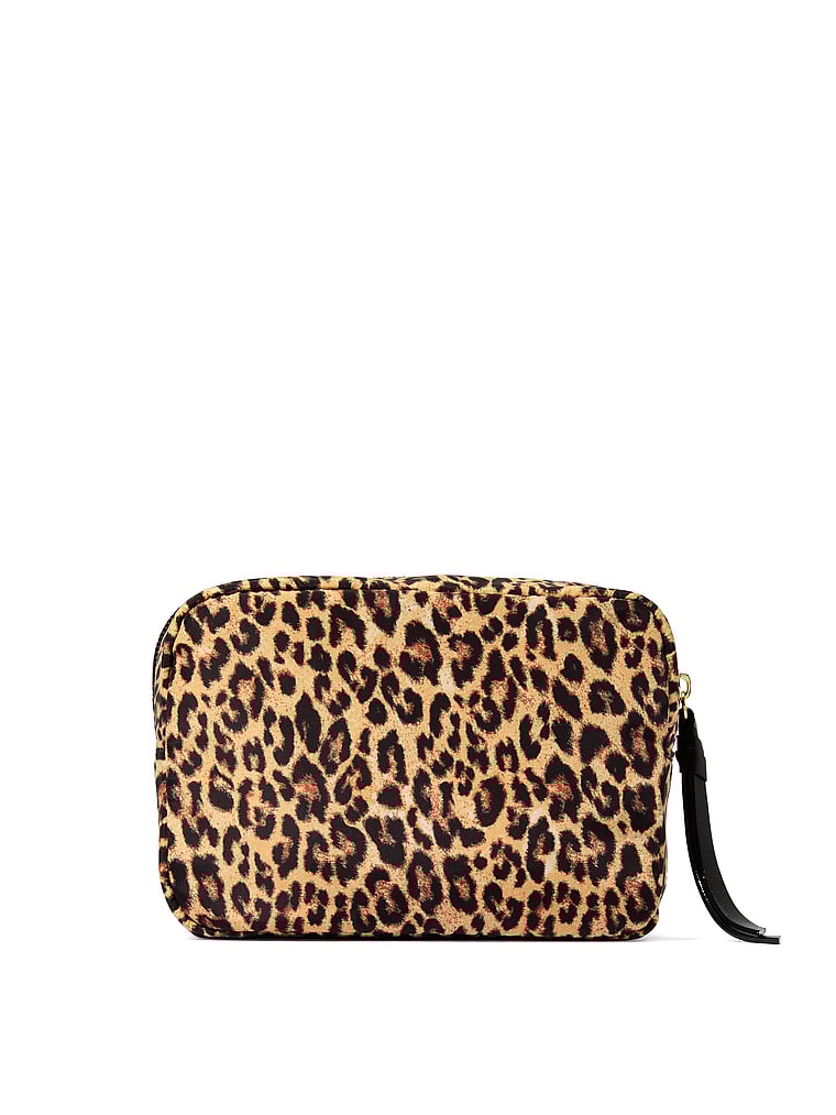 Victoria's Secret, Victoria's Secret Travel Makeup Bag, Leopard, onModelBack, 2 of 3