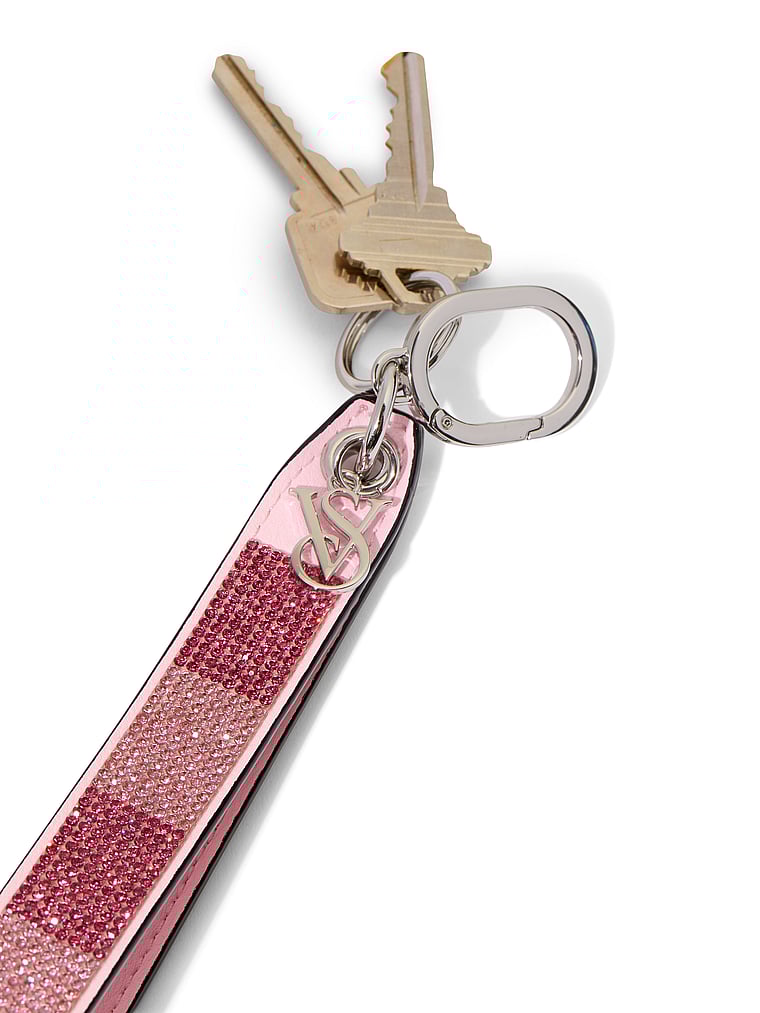 Victoria's Secret, Victoria's Secret Slim Wristlet Strap Keychain, Blush, onModelBack, 2 of 2