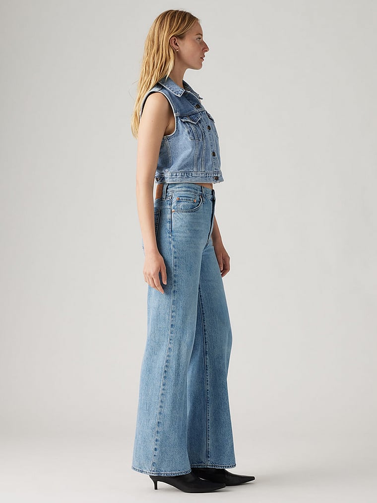 Victoria's Secret, Levi's Levi's® Ribcage Wide Leg Jeans, Far And Wide, detail, 4 of 4