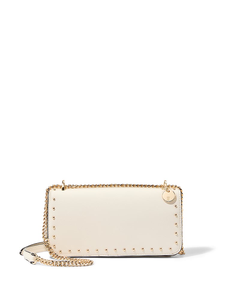Victoria's Secret, Victoria's Secret City Mini Crossbody Bag, Swan Studs, onModelSide, 3 of 4