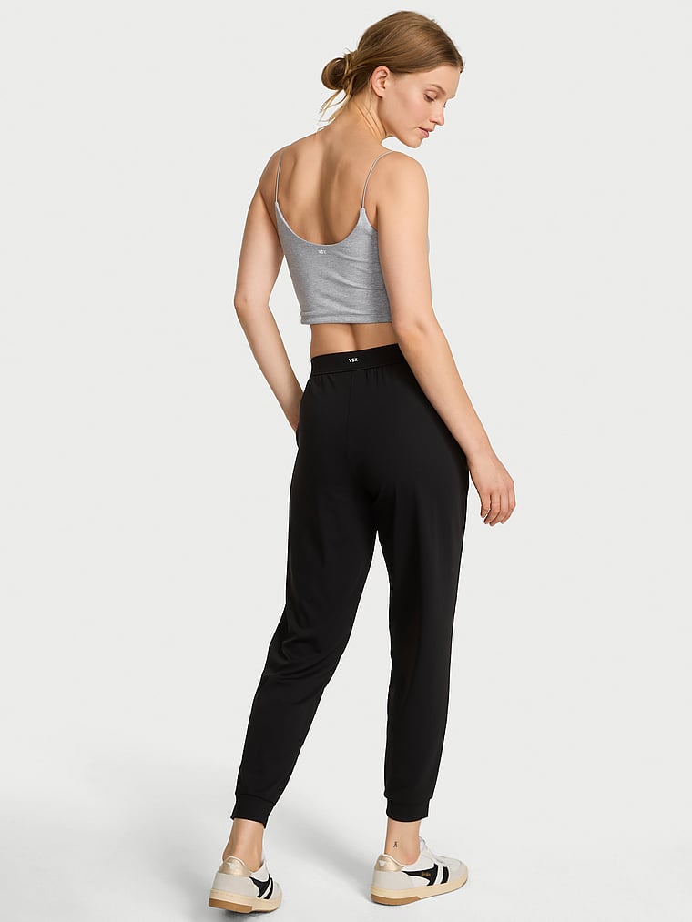 Victoria's Secret, VSX VSX Elevate™ Jogger Pant, Black, onModelBack, 2 of 3 Lotta is 5'10" and wears Small
