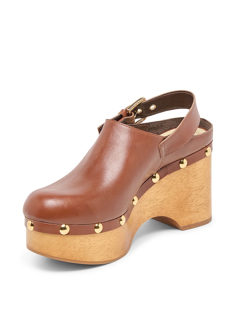 Dolce Vita Adelan Clogs, Brown, offModelFront, 4 of 4