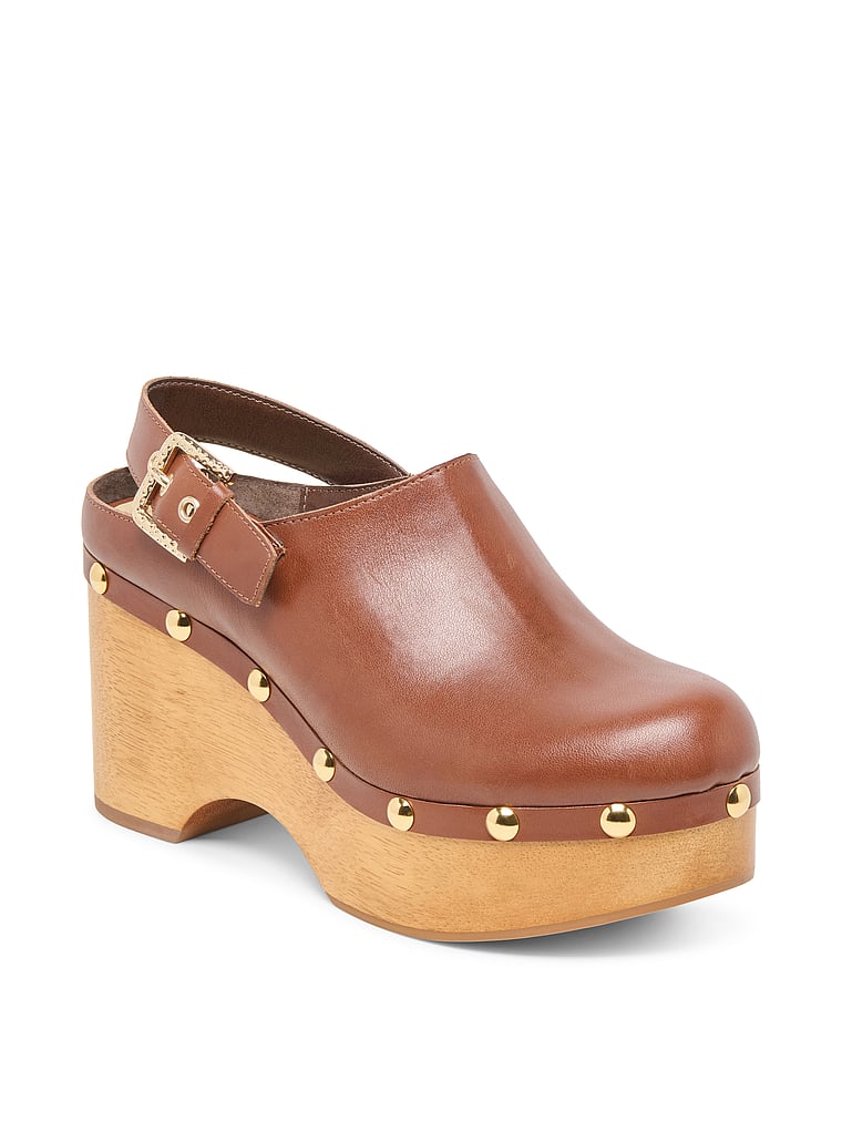 Dolce Vita Adelan Clogs, Brown, onModelFront, 1 of 4