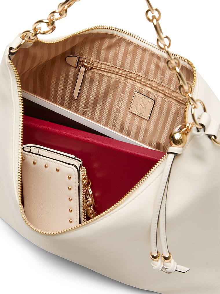 VS Icon Medium Faux Fur Shoulder Bag