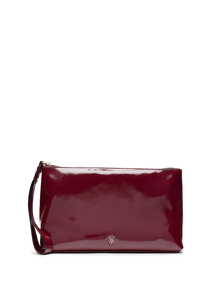 Victoria's Secret, Victoria's Secret Very Sexy Beauty Bag, Sangria Red S63, onModelFront, 1 of 3