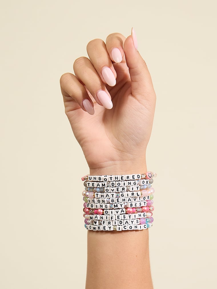 Little Words Project Unbothered Bracelet, Unbothered, onModelSide, 3 of 3