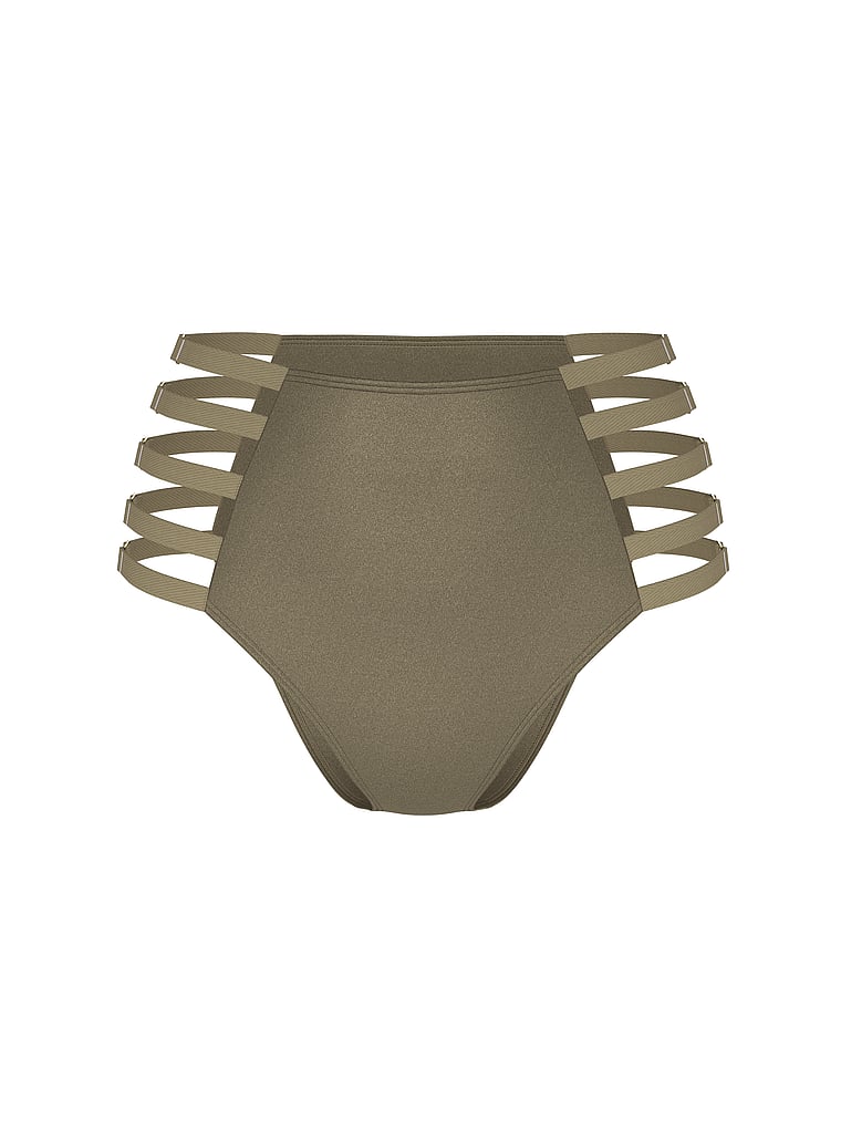 Archives Sexy Cut-Out High-Waist Cheeky Bikini Bottom