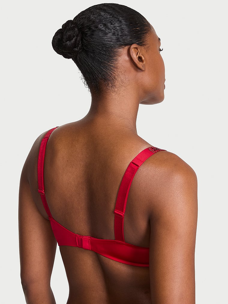 Logo Shine Strap Push-Up Bra