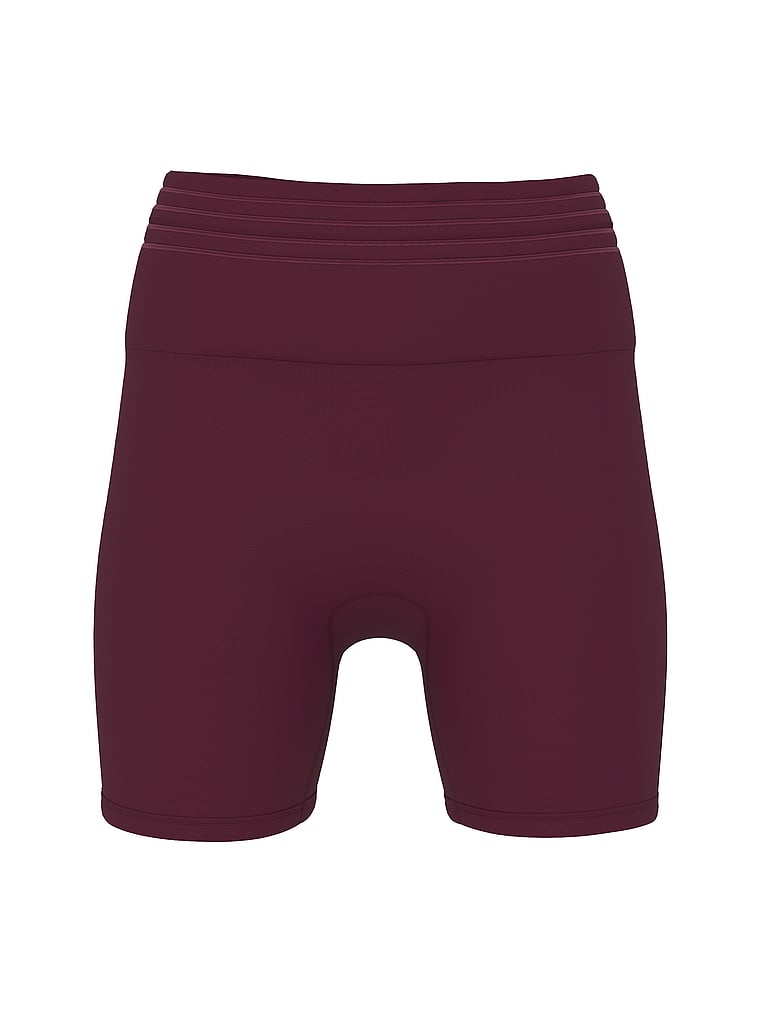 PINK Relay 6” Bike Shorts, Wild Rose, offModelFront, 3 of 3