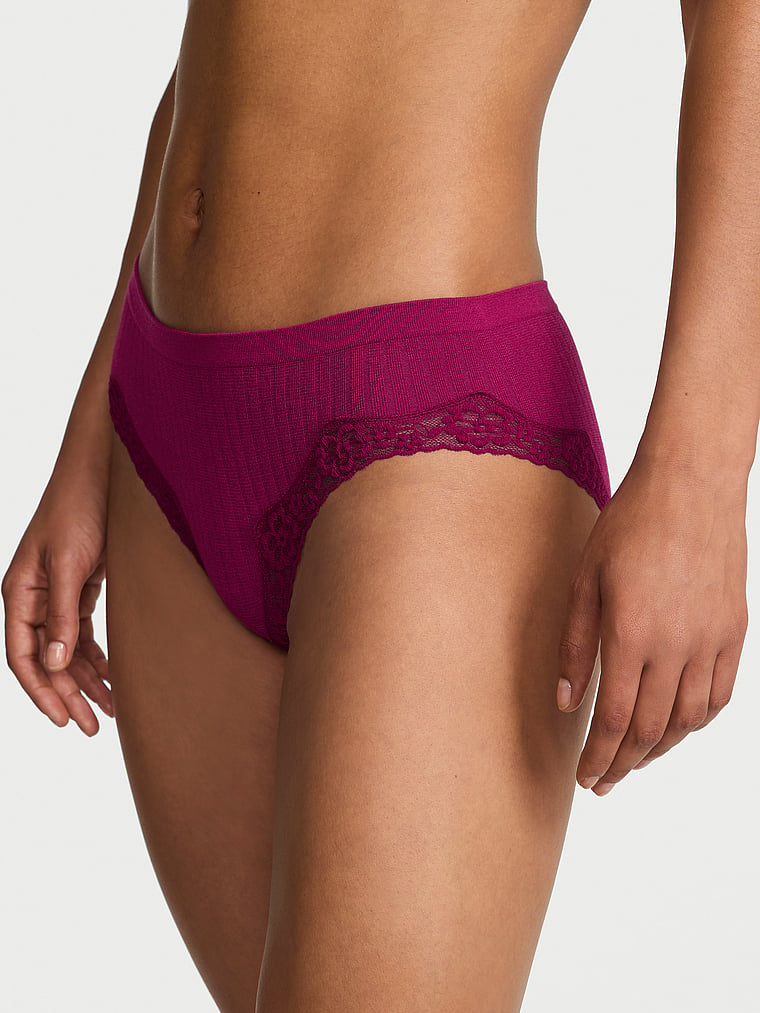 Victoria's Secret, Seamless Seamless Hiphugger Panty, Fresh Jam, onModelFront, 1 of 3 Nikita is 5'10" and wears Small