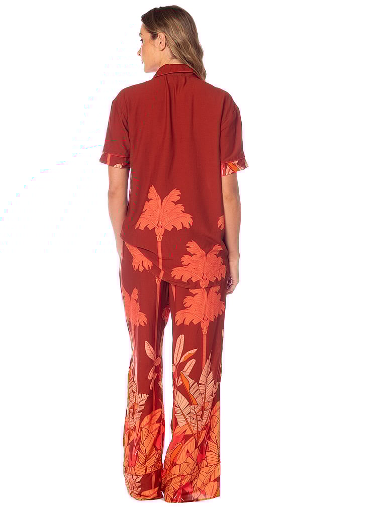 Kameli Short-Sleeve Pants Set