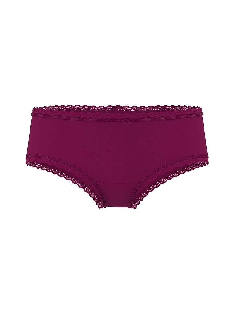 Cotton Lace-Waist Cheeky Panty