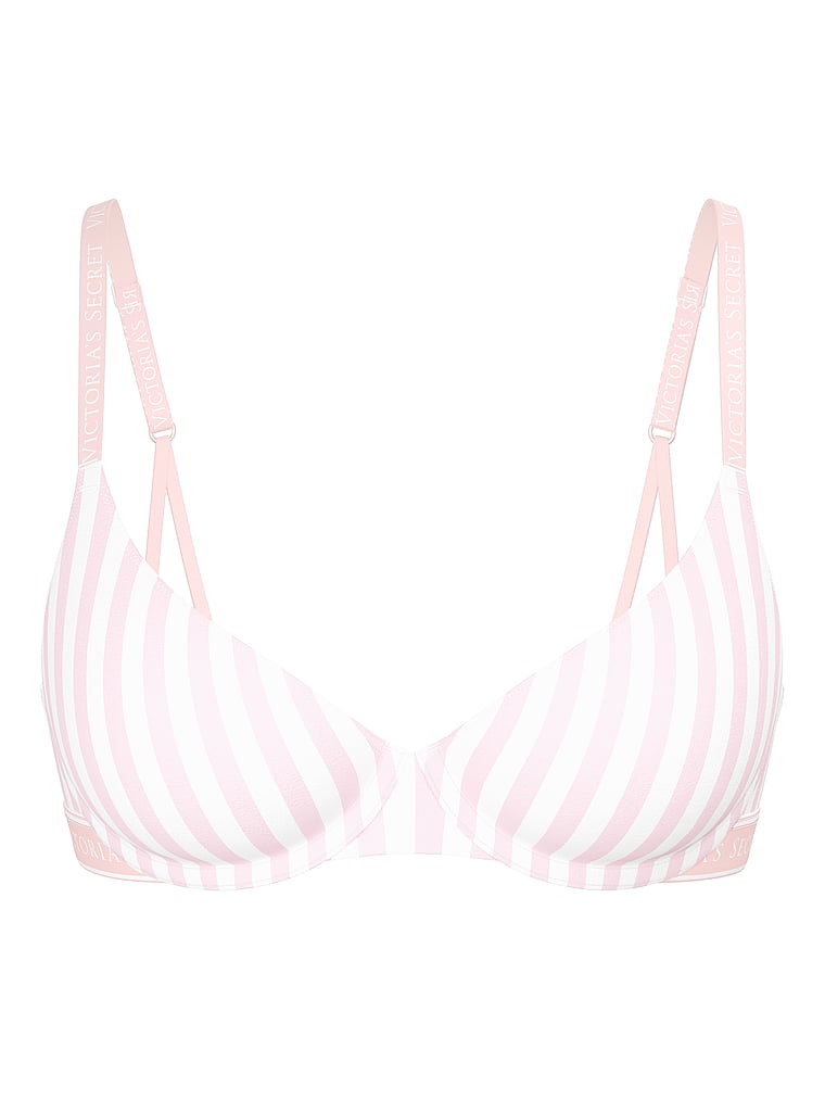 Cotton Unlined Scoop Strappy Bra