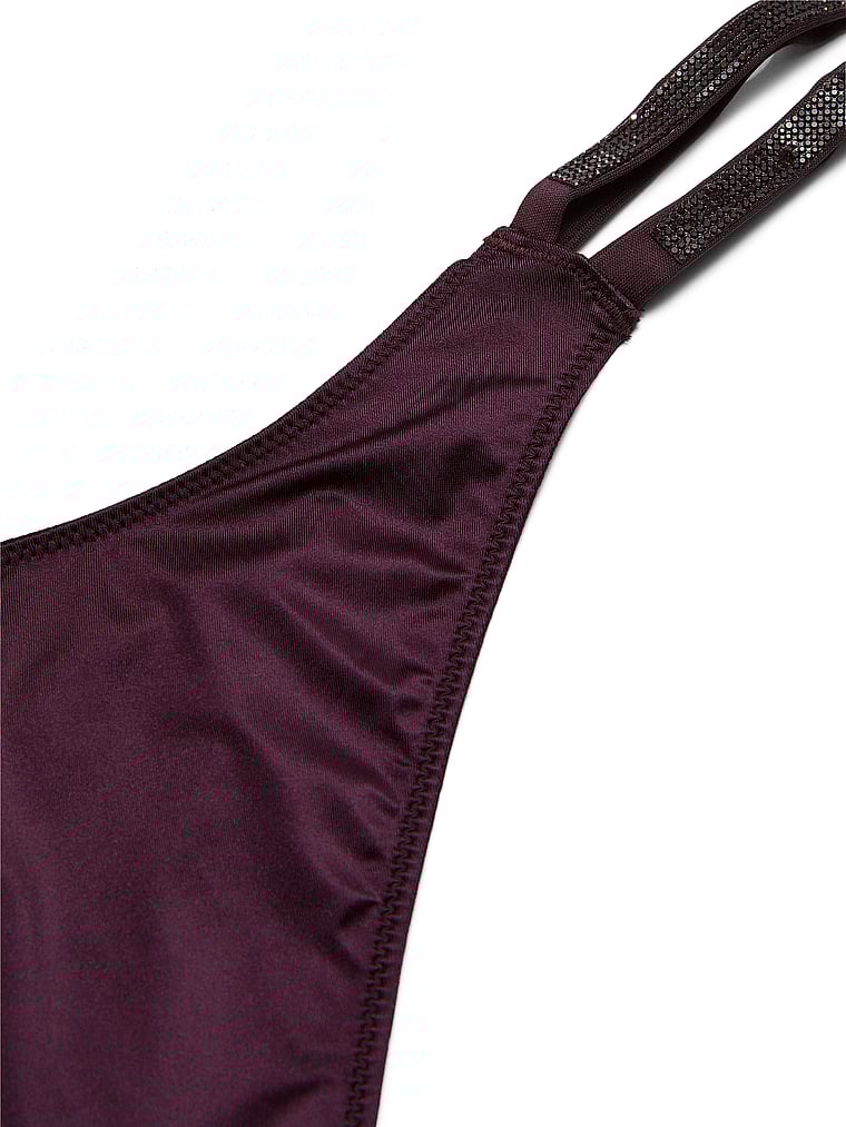 Double Shine Strap Smooth Thong Panty