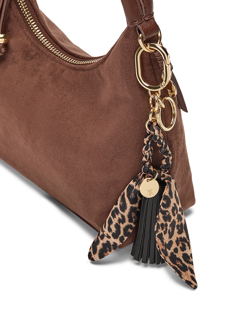 Victoria's Secret, Victoria's Secret Tassel Bag Charm Keychain, Leopard, onModelBack, 2 of 4