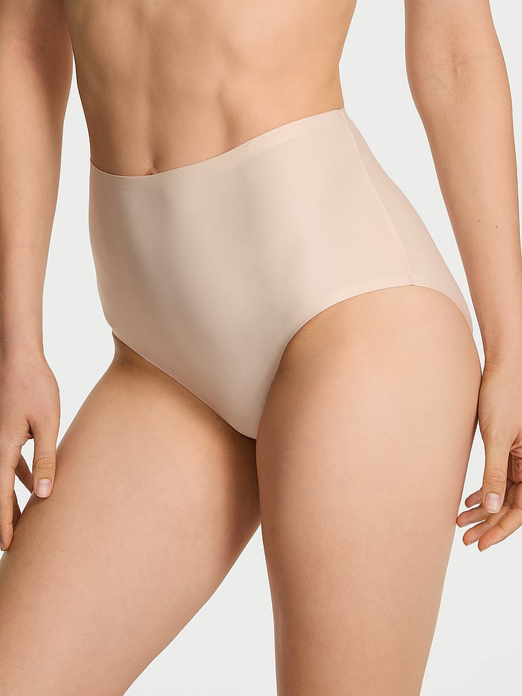 Victoria's Secret, Body by Victoria Body by Victoria Flex Mid-Rise Modern Brief Panty, Marzipan, onModelFront, 1 of 3 Lotta is 5'10" or 178cm and wears Small