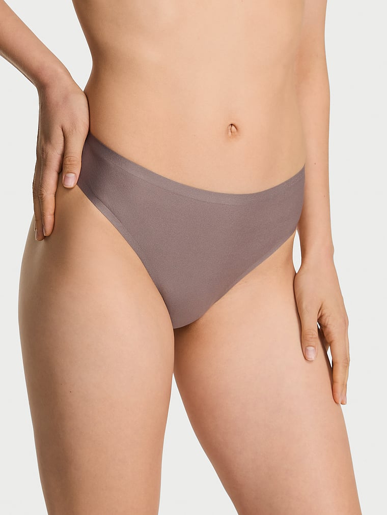 Body by Victoria Flex Shimmer Mid-Rise Thong Panty