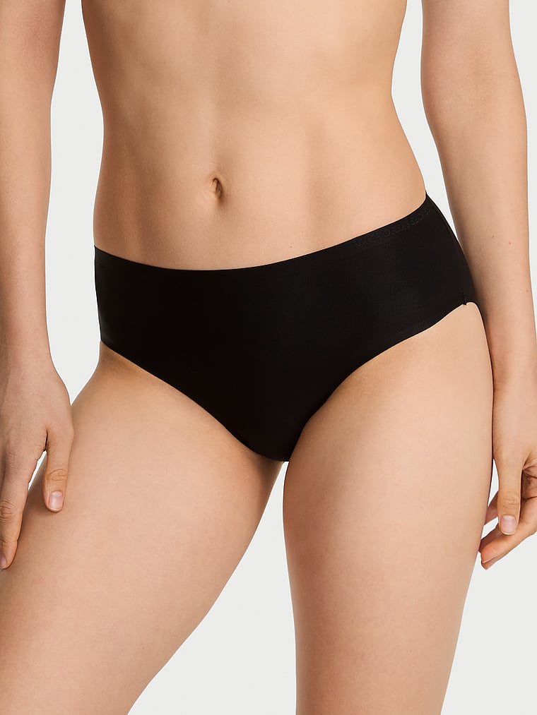 Victoria's Secret, Body by Victoria Body by Victoria Flex Mid-Rise Bikini Panty, Black, onModelFront, 1 of 3 Lotta is 5'10" and wears Small