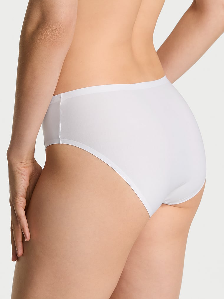 Victoria's Secret, Body by Victoria Body by Victoria Flex Shimmer Mid-Rise Bikini Panty, Vs White, onModelBack, 2 of 3 Lotta is 5'10" or 178cm and wears Small