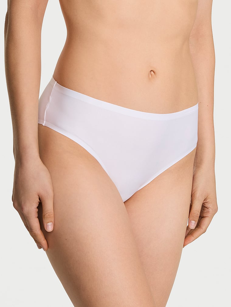 Victoria's Secret, Body by Victoria Body by Victoria Flex Shimmer Mid-Rise Bikini Panty, Vs White, onModelFront, 1 of 3 Lotta is 5'10" or 178cm and wears Small