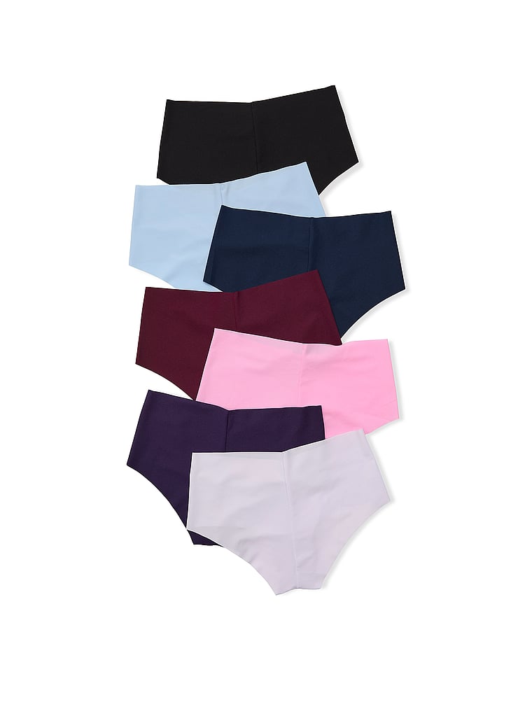 PINK 5-Pack No-Show Cheeky Panties, Days of the Week Pack, offModelBack, 1 of 2
