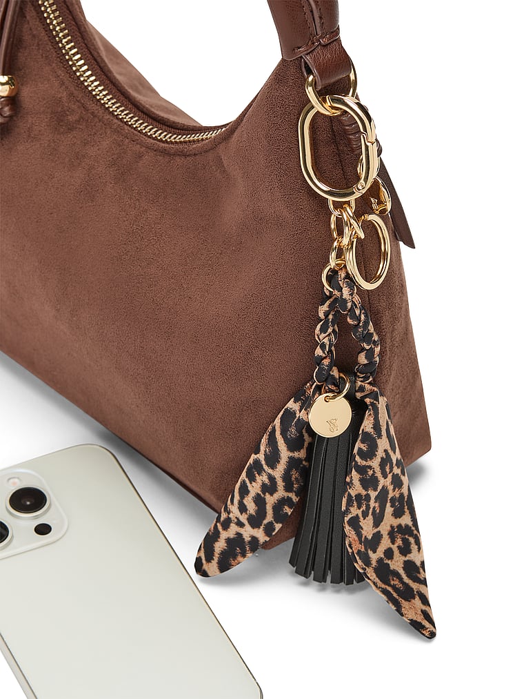 Victoria's Secret, Victoria's Secret Tassel Bag Charm Keychain, Leopard, detail, 4 of 4