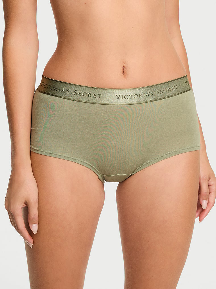Logo Cotton Boyshort Panty