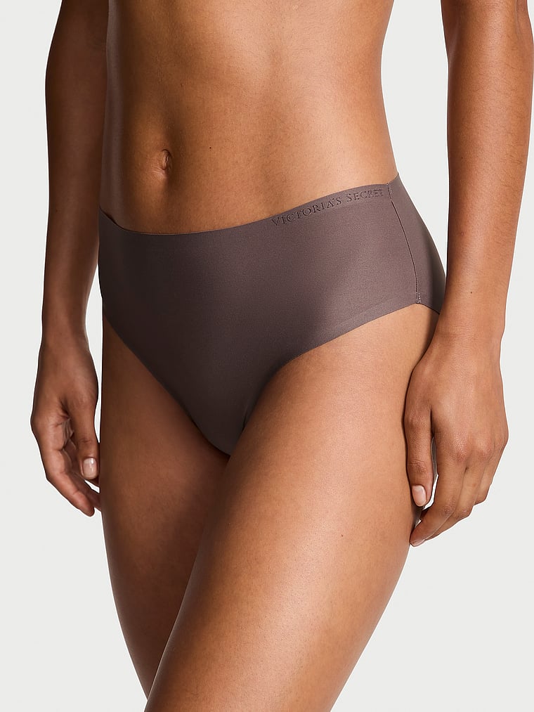 Victoria's Secret, Body by Victoria Body by Victoria Flex Mid-Rise Bikini Panty, Cloudy Grey, onModelFront, 1 of 3 Nikita  is 5'10" or 178cm and wears Small
