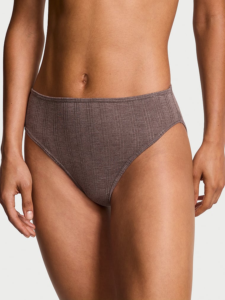 Stretch Cotton High-Leg Brief Panty