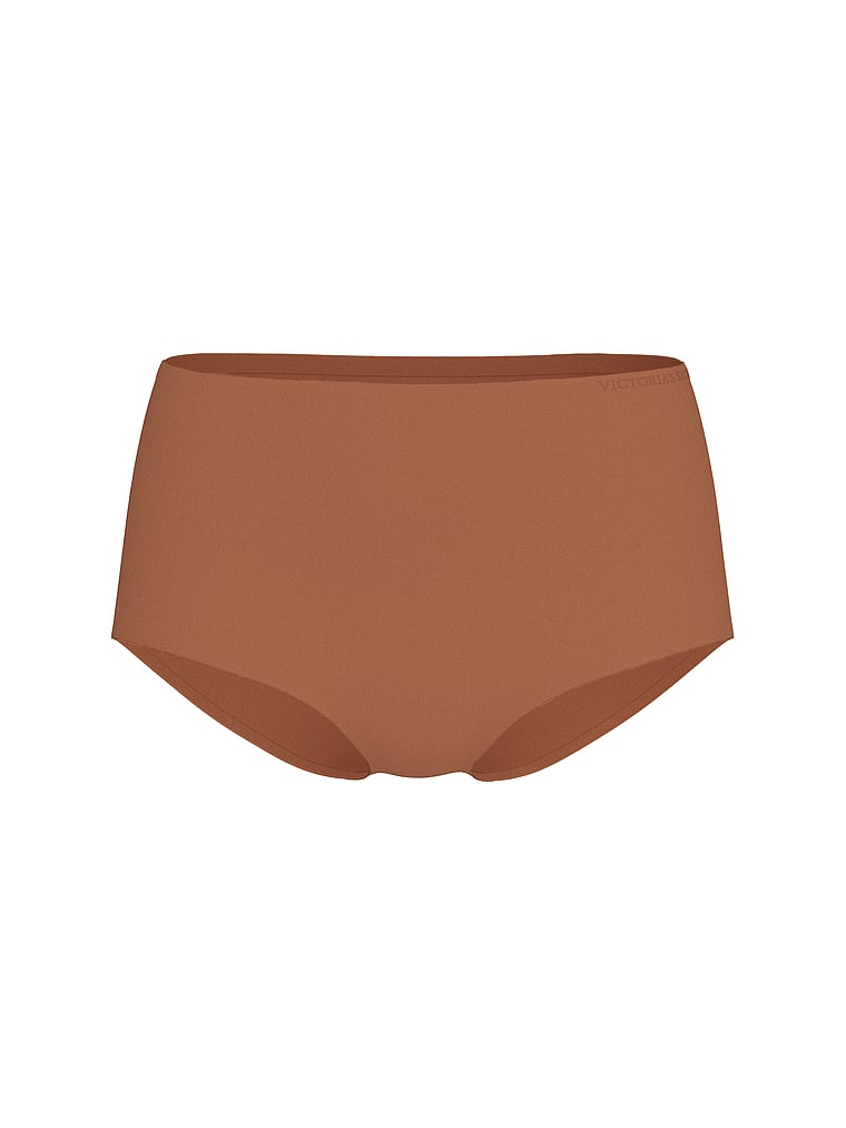 Victoria's Secret, Body by Victoria Body by Victoria Flex Mid-Rise Modern Brief Panty, Caramel, offModelFront, 3 of 3