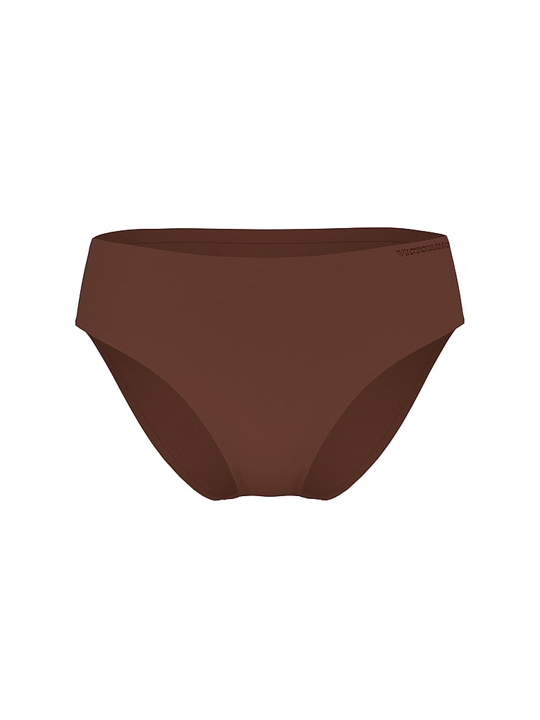 Victoria's Secret, Body by Victoria Body by Victoria Flex Shimmer Mid-Rise Bikini Panty, Ganache, offModelFront, 3 of 3