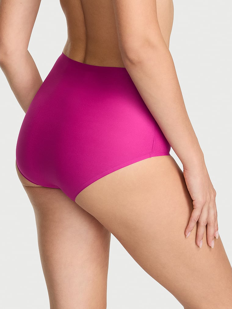 Victoria's Secret, Body by Victoria Body by Victoria Flex Mid-Rise Modern Brief Panty, Allure Pink, onModelBack, 2 of 3 Ari is 5'9" and wears Small