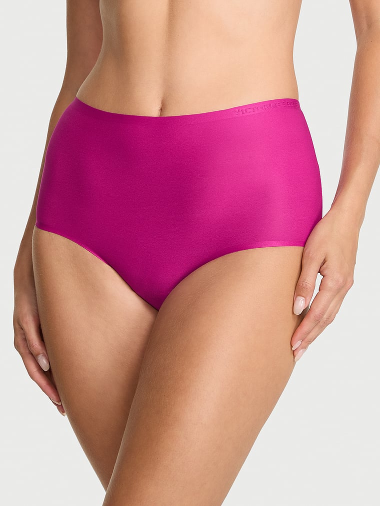 Victoria's Secret, Body by Victoria Body by Victoria Flex Mid-Rise Modern Brief Panty, Allure Pink, onModelFront, 1 of 3 Ari is 5'9" and wears Small