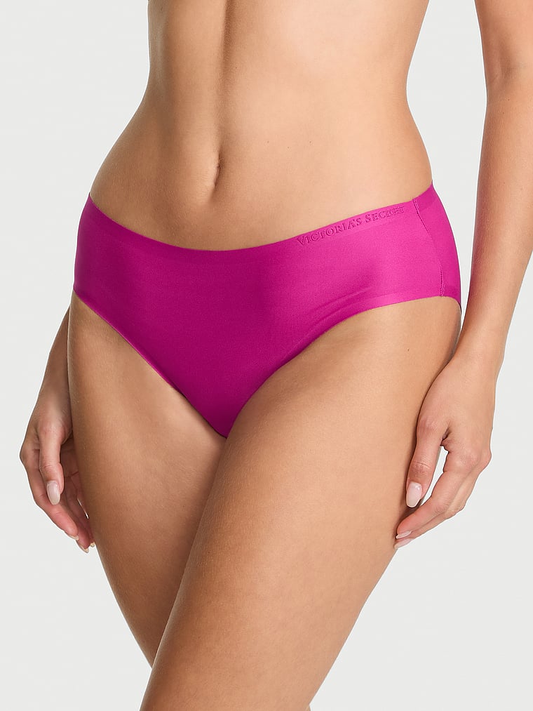 Victoria's Secret, Body by Victoria Body by Victoria Flex Shimmer Mid-Rise Bikini Panty, Allure Pink, onModelFront, 1 of 3 Ari is 5'9" or 175cm and wears Small
